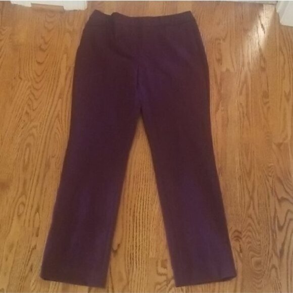 NWT Chico's So Slimming Straight-Leg Pants - Deep Burgundy - Picture 3 of 7